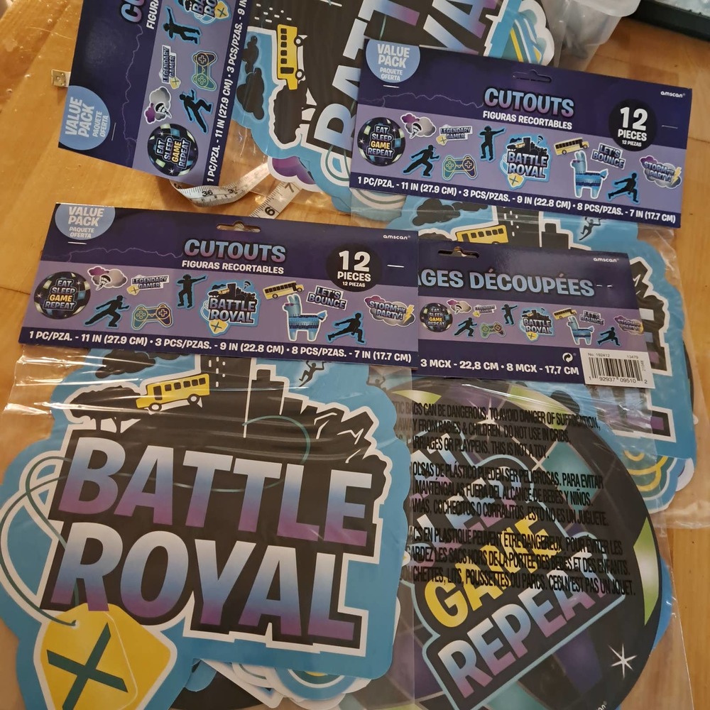 48 GAMERS - Extra Large Battle Royal Gamer Birthday Party Decorations!